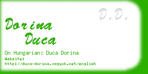 dorina duca business card